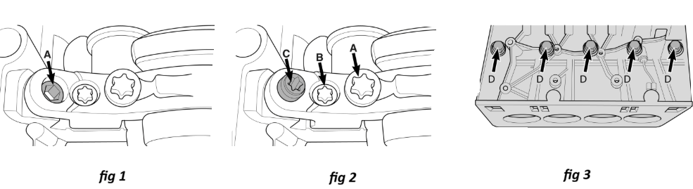 Main bearings tightening sequence